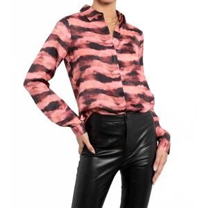 NEW TART COLLECTIONS sky button blouse in watercolor